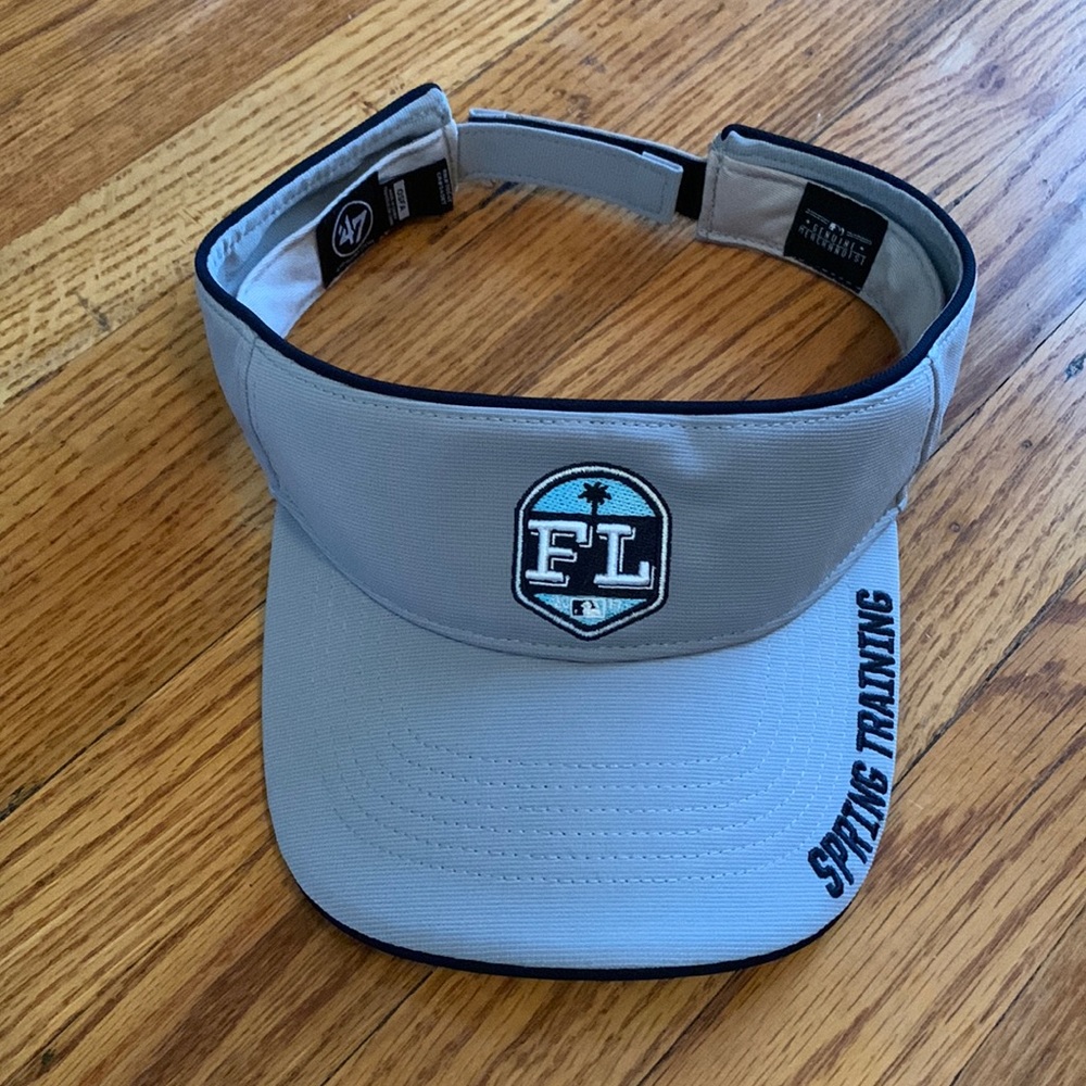 MLB FL Spring Training grey sun visor w Velcro back